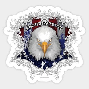 Proud American Patriot (USA) Sticker